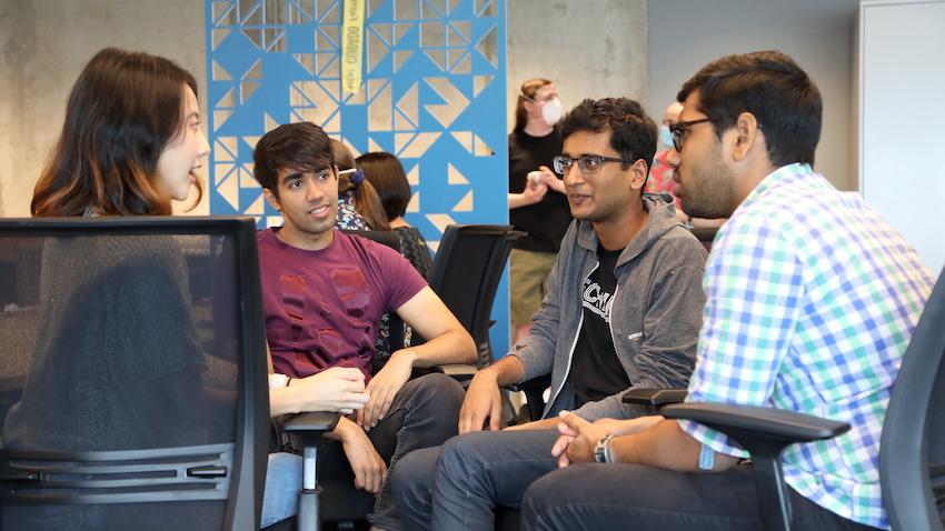 Students at PhD Reception